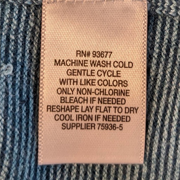 Claiborne Navy/Teal Cotton/Cashmere Blend V Neck Pullover Men's Size XXL - Picture 7 of 7